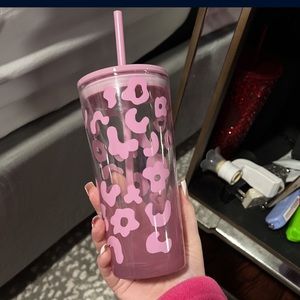 Cheetah glass Starbucks cup